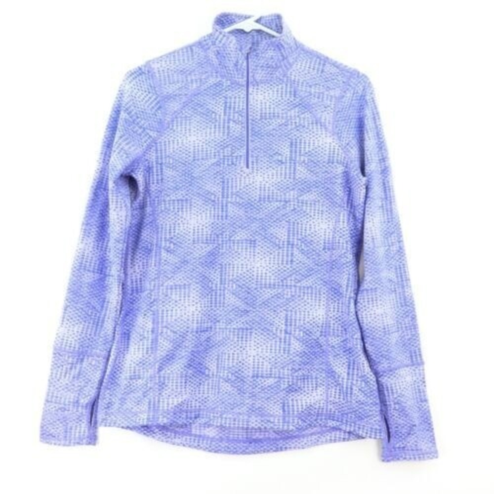 NWT Kirkland Womens Purple Pattern 1/4 Zip Jacket Size S‎